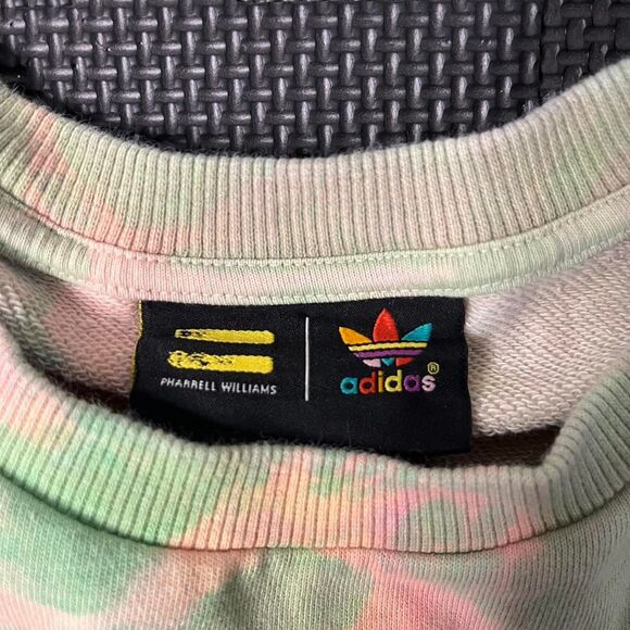 Pharrell Williams X Adidas Originals Tie-Dye Crewneck Sweatshirt in Multi-Color - Picture 3 of 8